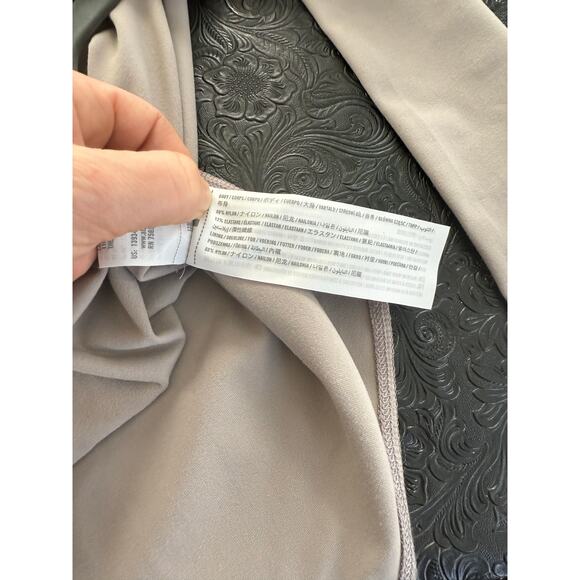 Abercrombie & Fitch Bodysuit Women's Small Gray Keyhole Tie Soft A&F Collection - Picture 4 of 5